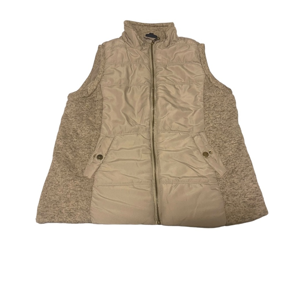 NORTHCREST Vest Women Small Brown Lightweight Pockets Zipper‎ Outdoors Casual